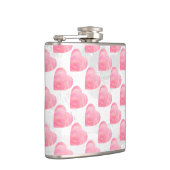 Roze harten heupfles (Rechts)