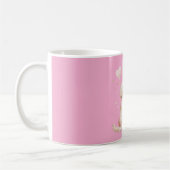 Roze Harten Hond Liefde Koffiemok (Links)