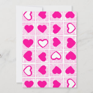 Roze harten houden van XOXO Kaart