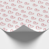 Roze Harten Inpakpapier (Hoek)