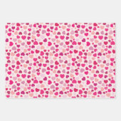 Roze harten inpakpapier vel (Voorkant 2)