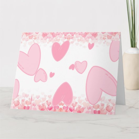 ROZE HARTEN KAART (Voorkant)