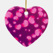 Roze harten keramisch ornament (Achterkant)