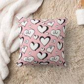 Roze harten kinderkamer kussen (Deken)