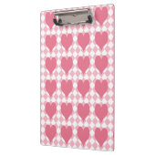 Roze harten klembord (Links)