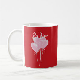 Roze harten koffiemok