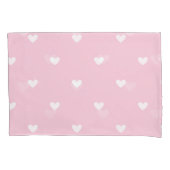 Roze harten kussensloop (Voorkant)