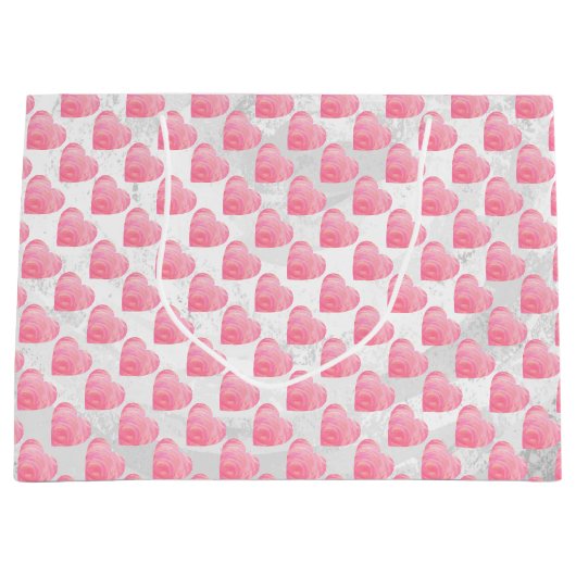 Roze harten large cadeautasje (Voorkant)