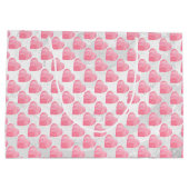 Roze harten large cadeautasje (Achterkant)
