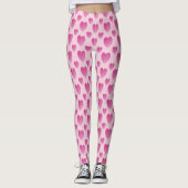 Roze harten leggings (Voorkant)