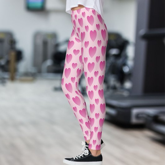 Roze harten leggings