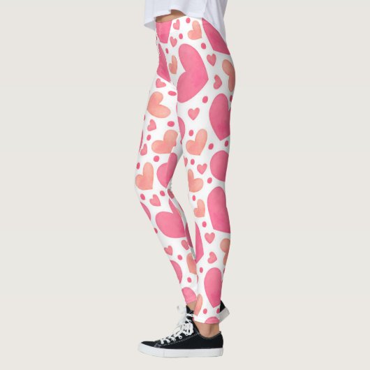 Roze harten Leggings (Links)