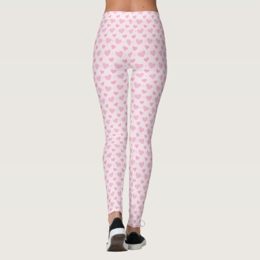 Roze harten Leggings van vrouwen (Achterkant)