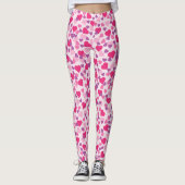 Roze harten Leggins Leggings (Voorkant)