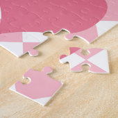Roze harten legpuzzel (Zijkant)