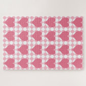 Roze harten legpuzzel (Horizontaal)