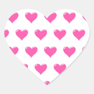 Roze harten - Liefde Hart Sticker