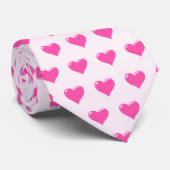 Roze harten - Liefde Stropdas (Opgerold)