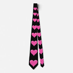 Roze harten - Liefde Stropdas