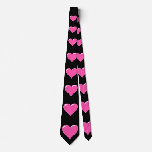 Roze harten - Liefde Stropdas (Voorkant)