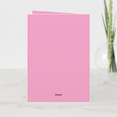 Roze harten liefdesvogels kaart (Achterkant)