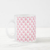 Roze harten matglas koffiemok (Links)