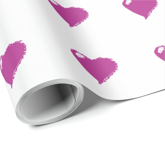 Roze Harten Matte Wrapping Papier, 30 in x 15 ft Cadeaupapier (Rol Hoek)