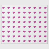 Roze Harten Matte Wrapping Papier, 30 in x 15 ft Cadeaupapier (Vlak)