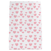 Roze harten medium cadeauzakje (Achterkant)