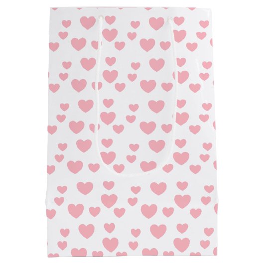 Roze harten medium cadeauzakje (Achterkant)