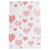 Roze harten medium cadeauzakje (Achterkant)