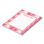 Roze Harten Meisjes Mitzvah Notities Notitieblok (Linkerzijde)