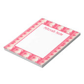 Roze Harten Meisjes Mitzvah Notities Notitieblok (Linkerzijde)