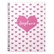 Roze harten meisjesnaam op maat