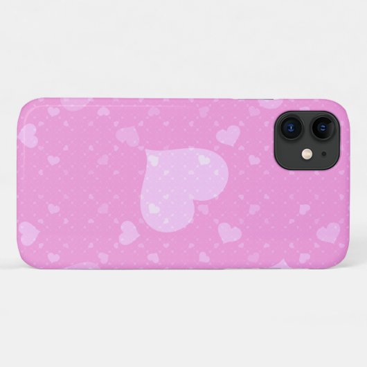 Roze harten met liefde Case-Mate iPhone case (Achterkant (horizontaal))