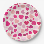 Roze Harten met Wit Papieren Bordje (Voorkant)