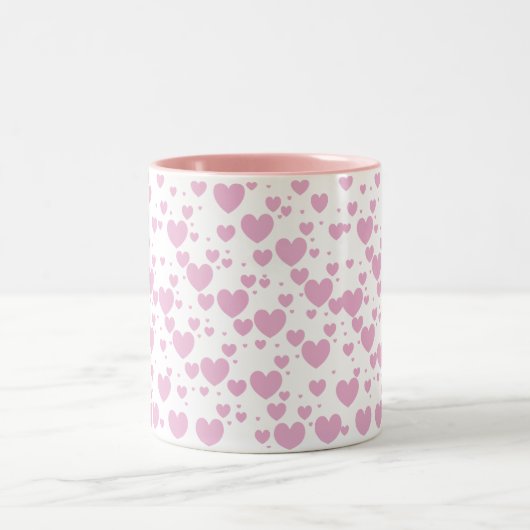 Roze harten Mok (Center)