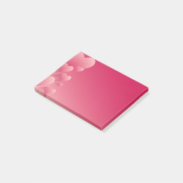 Roze harten na notities post-it® notes
