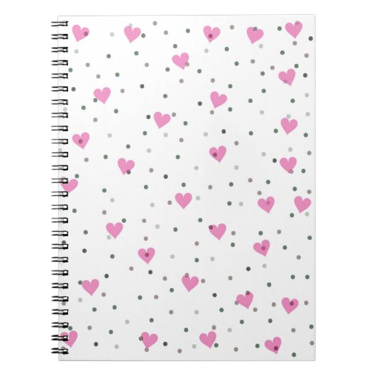 Roze harten Notitieboek (Voorkant)