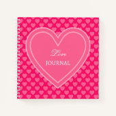 Roze harten notitieboek (Voorkant)