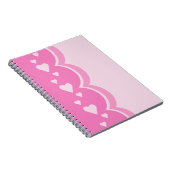 Roze harten notitieboek (Rechterzijde)