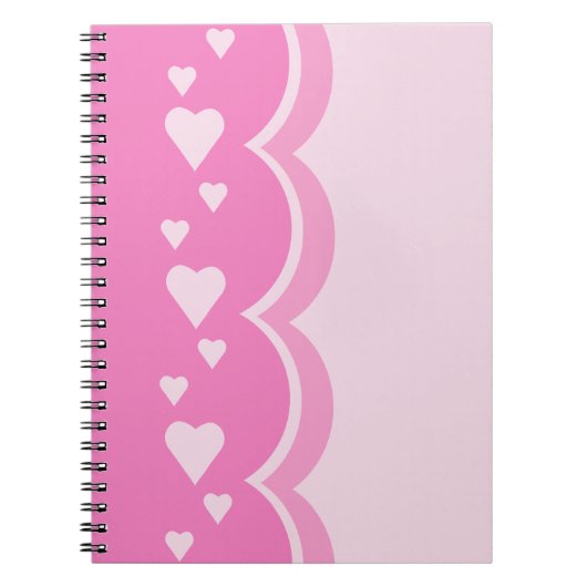 Roze harten notitieboek (Voorkant)
