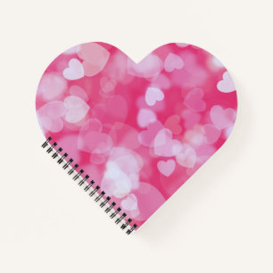 Roze harten notitieboek