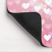 Roze harten ombré Girly Name voor haar Muismat (Hoek)