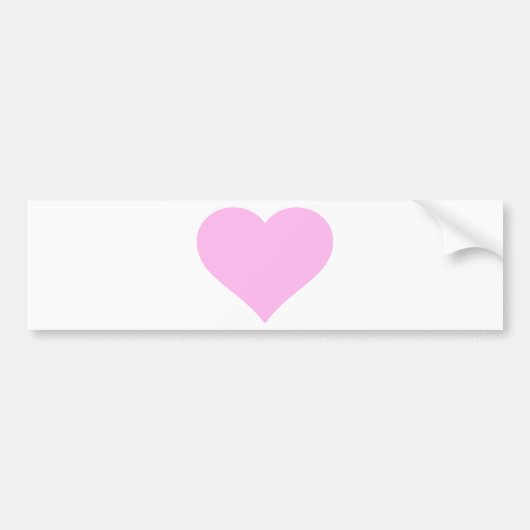 Roze harten, onvoorwaardelijke liefde_ bumpersticker (Voorkant)