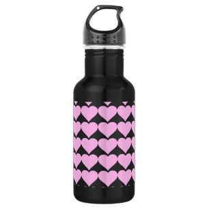 Roze harten, onvoorwaardelijke liefde_ waterfles