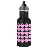Roze harten, onvoorwaardelijke liefde_ waterfles  (Rechts)