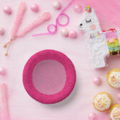 Roze harten op om het even welke Borden van het Ac Papieren Kommen (Feest)