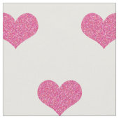 Roze harten op wit patroon stof (Close Up)