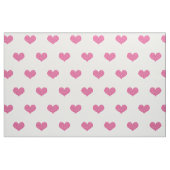Roze harten op wit patroon stof (Fat Quarter)